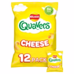 Walkers Quavers Cheese Multipack Snacks Crisps 12x16g