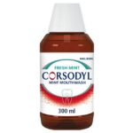 Corsodyl Medicated Antibacterial Mouthwash Fresh Mint, 300m