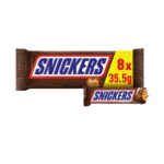 Snickers Chocolate Snack Size Bars Multipack 8 x 35.5g