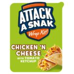 Attack a Snack Chicken 'n Cheese Wrap Kit with Tomato Ketchup 86g