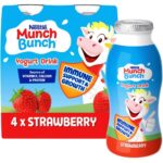 Munch Bunch Strawberry Yogurt Drink 4 x 90g (360g)