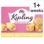 Mr Kipling Mini Battenberg Cakes 5 Pack