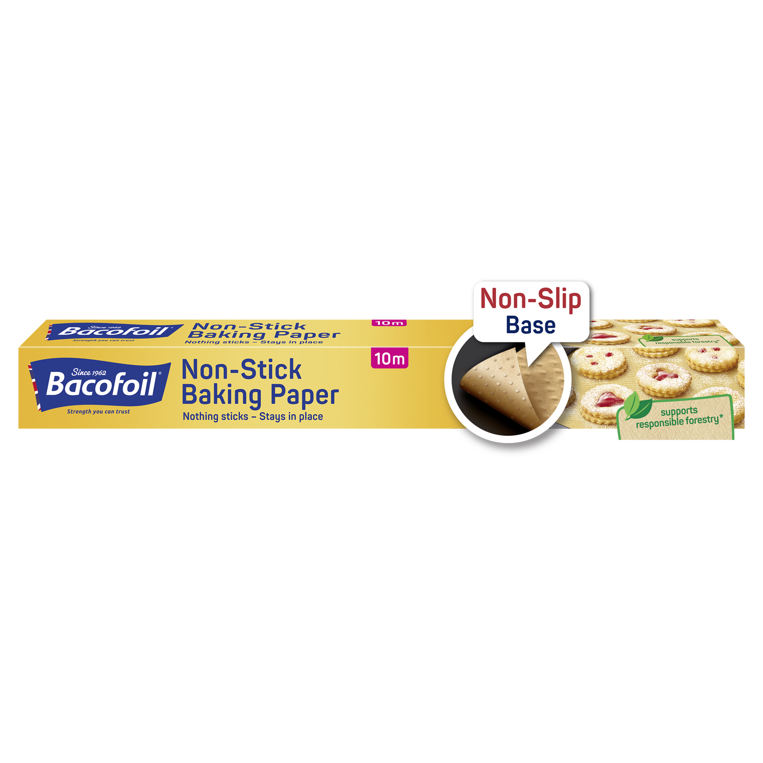 Packshot Bacofoil® Non-Stick Baking Paper Sheets with Non-Slip base x 24 - Image 1