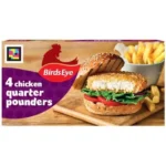 Birds Eye 4 Chicken Quarter Pounders Burgers 454g