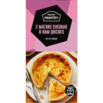 The Pastry Pantry 2 Mature Cheddar & Ham Quiches 240g